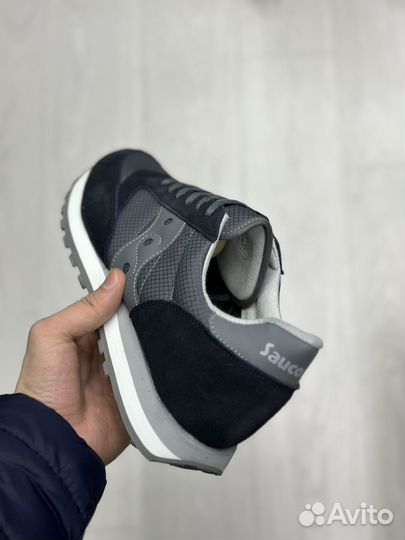 Кроссовки Saucony Jazz серые мужские большие