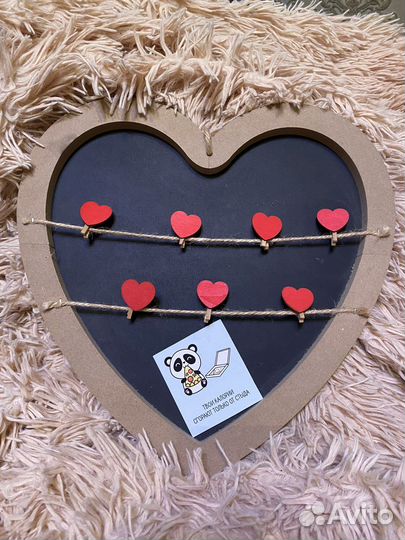 Рамка для фото с прищепками