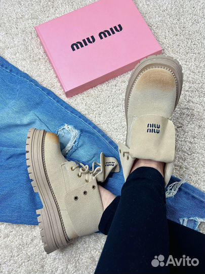 Ботинки женские miu miu