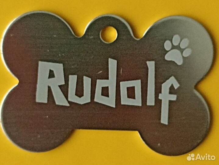 Адресник для собак и кошек с гравировкой