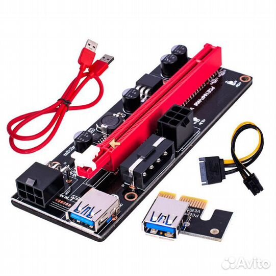 Райзер для видеокарты 6-pin/4-pin ver. 009s