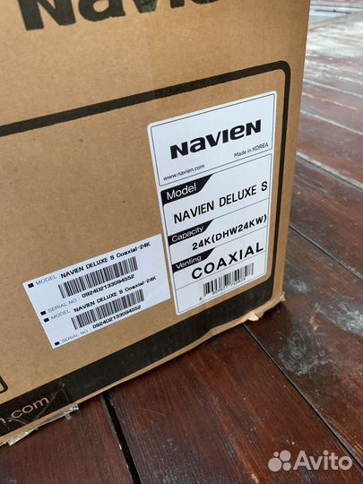 Котел Navien Deluxe S 24K Coaxial. Гарантия