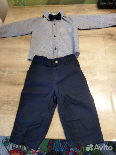 Рубашка и брюки на мальчика 86раз