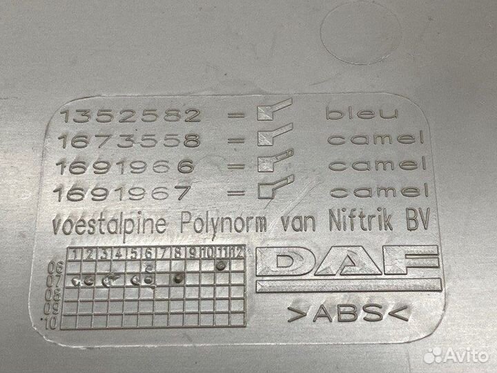 Накладка на торпедо Daf Cf 85.460 Евро 5 АКПП Без