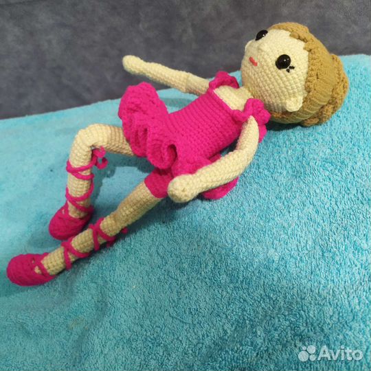 Кукла балерина амигуруми