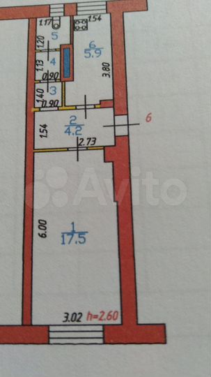 1-к. квартира, 31 м², 2/2 эт.
