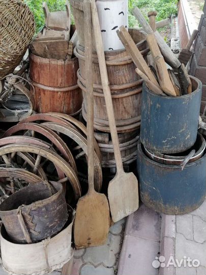 Лопатка старинная деревянная хлебная