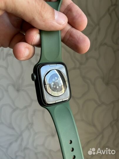 Часы Apple watch 7 45 mm green