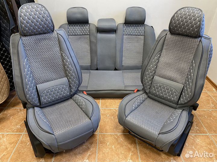 Авточехлы вязаная середина