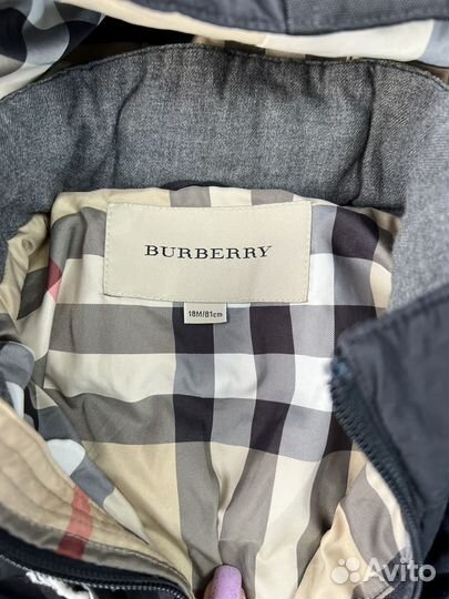 Комбинезон демисезонный burberry