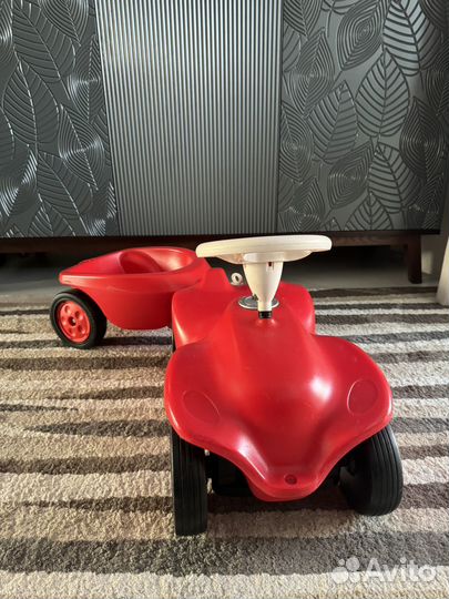 Машинка каталка с прицепом Big Bobby Car