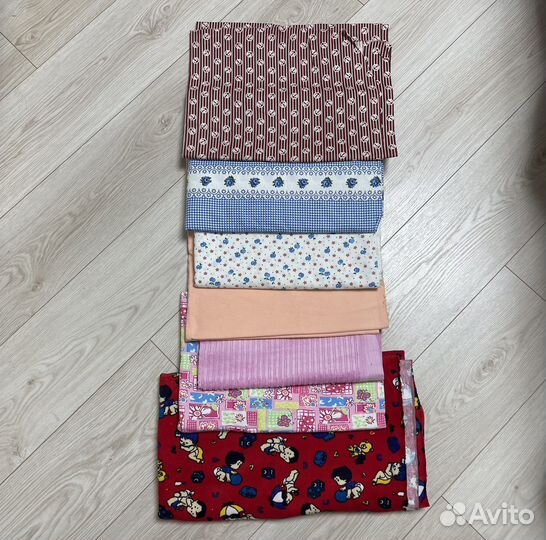 Фланель ситец ткань СССР отрезы новые