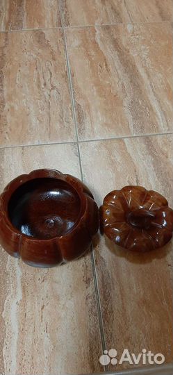 Декоративная шкатулка тыква