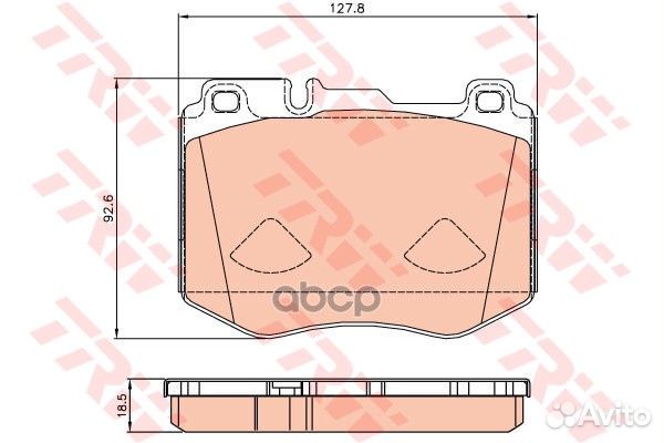 Колодки тормозные mercedes W205/W213/GLC(X253)