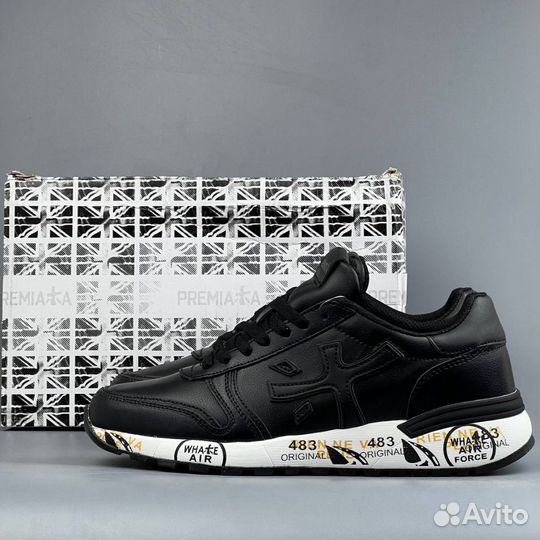 Premiata Черная Кожа