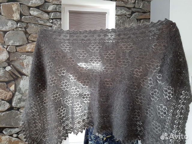 Палантин пуховый