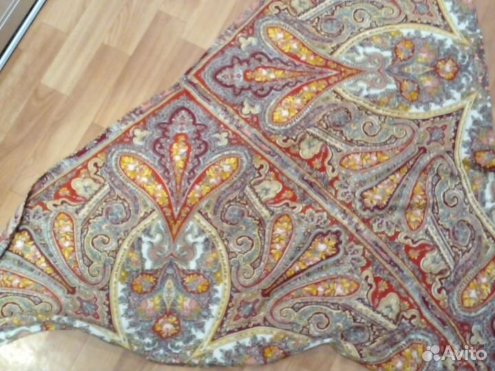 Посадский платок-косынка. Большой. Шерсть