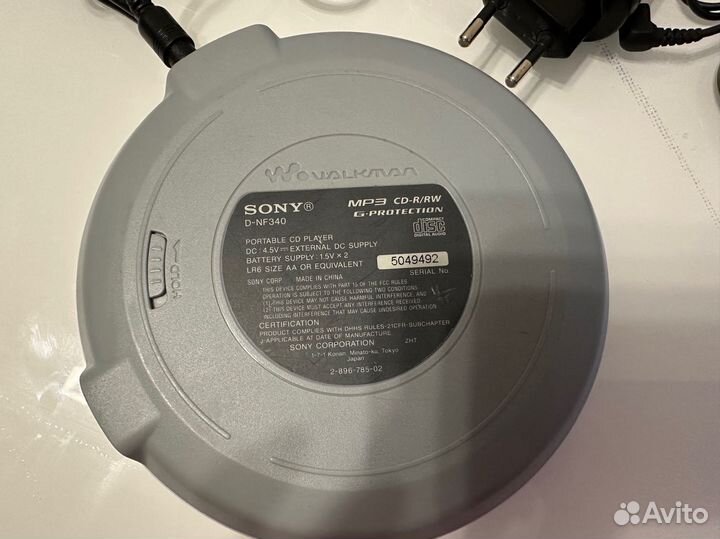 CD плеер sony walkman D-NF340