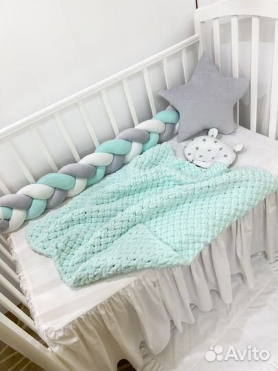 Подушка Звездочка плюшевая бортик звезда