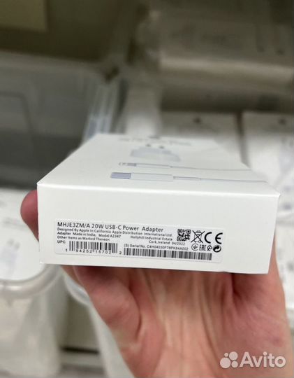 Быстрая зарядка для iPhone + кабель Type-C