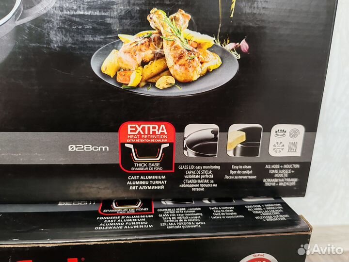 Новый сотейник Tefal Trattoria 28 см сковорода