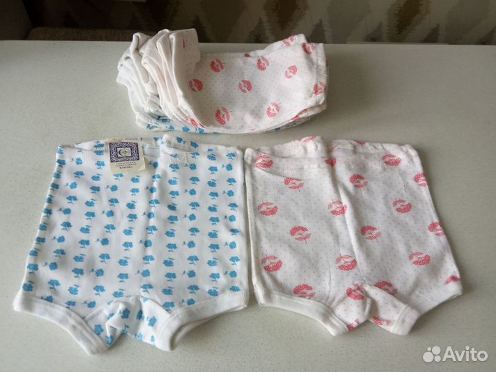 Детский комплект шапка, шарфик,перчатки и трусы