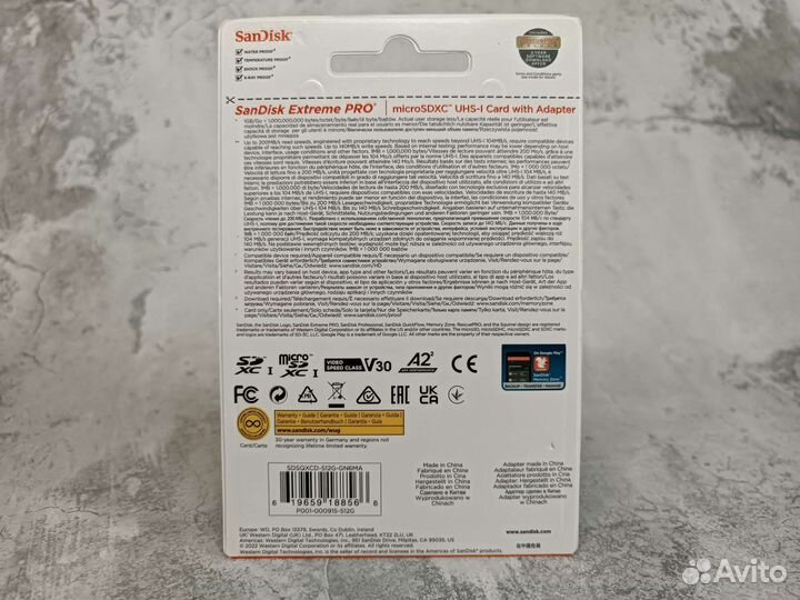 Карты памяти Sandisk Extreme Pro microsdxc-512Gb