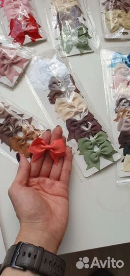 Бантики для волос заколочки
