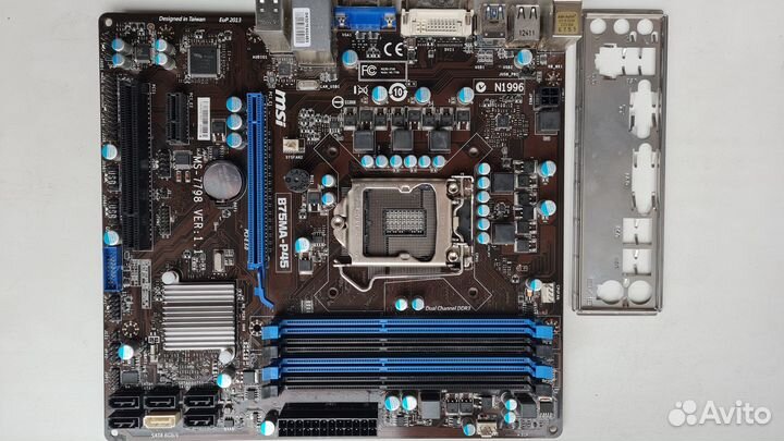 MSI B75MA-P45 сокет 1155