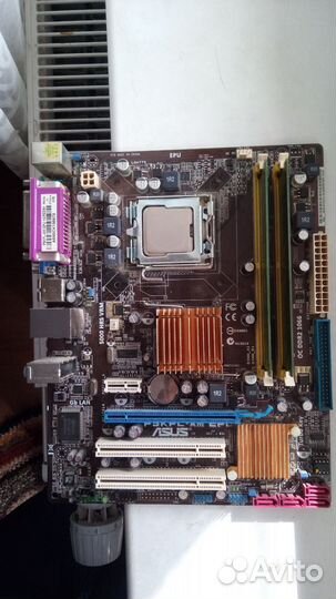 Материнская плата с процессором + память