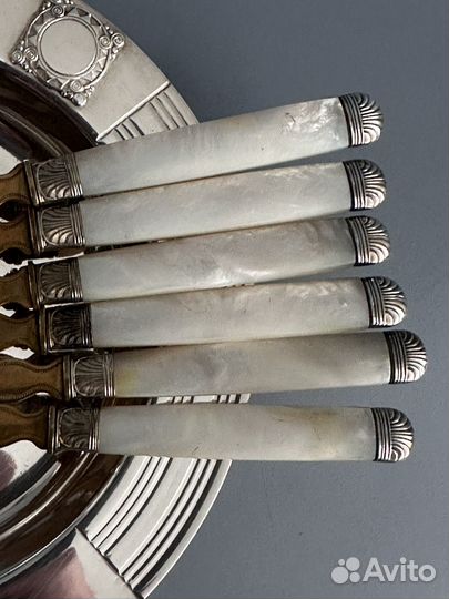 Старинные вилочки перламутр франция