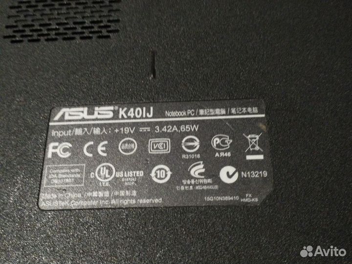 Корпус Asus k40lJ