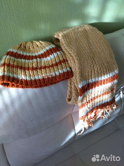 Комплекты шапка+длинный шарф