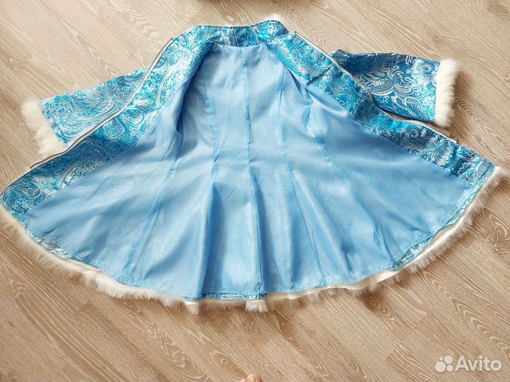 Костюм Снегурочки рост 128-134 см