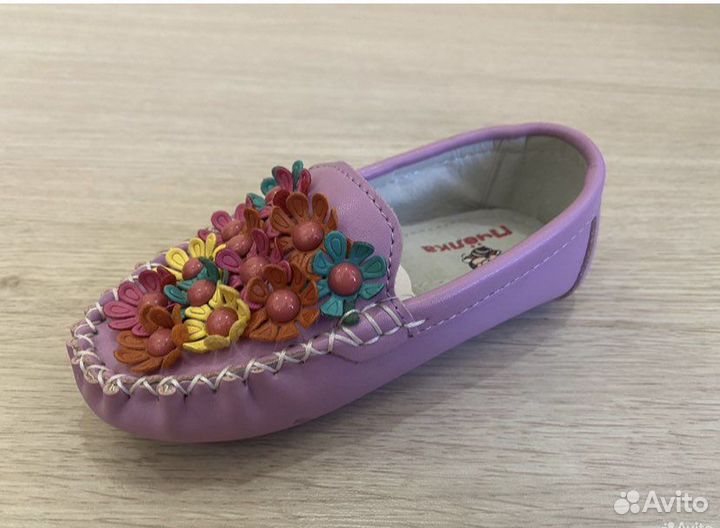 Мокасины на девочку новые