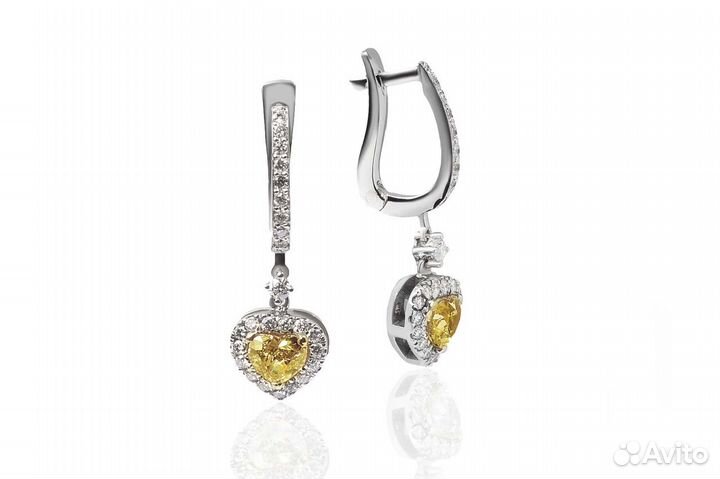 Серьги No name Серьги с бриллиантами 0,46ct FY/VVS