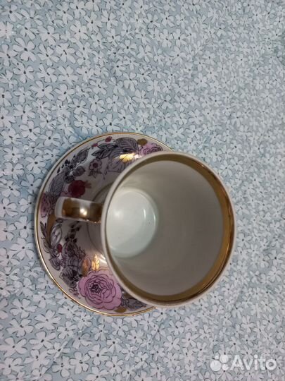 Продам бокал чашка с блюдцем СССР