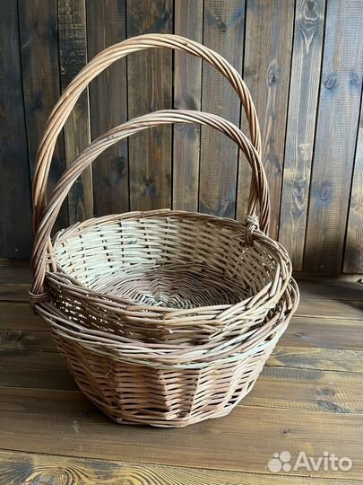 Корзина плетеная большая