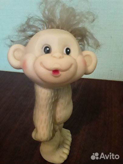 Игрушка СССР резиновая Обезьянка