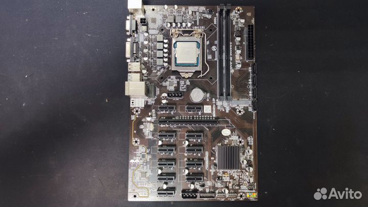 Материнская плата b250 BTC-12P + G4400