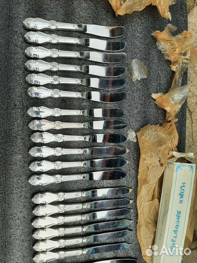 Мельхиор(Серебряная роза)ножи разные