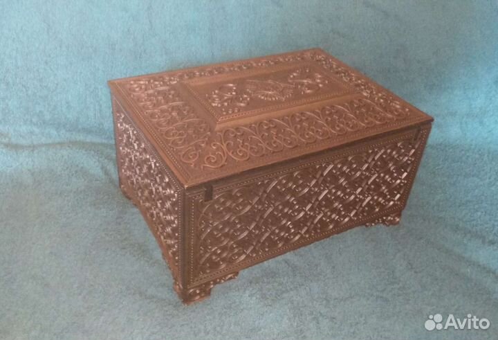 Шкатулка 1945-1990 г ларец из металла памятная