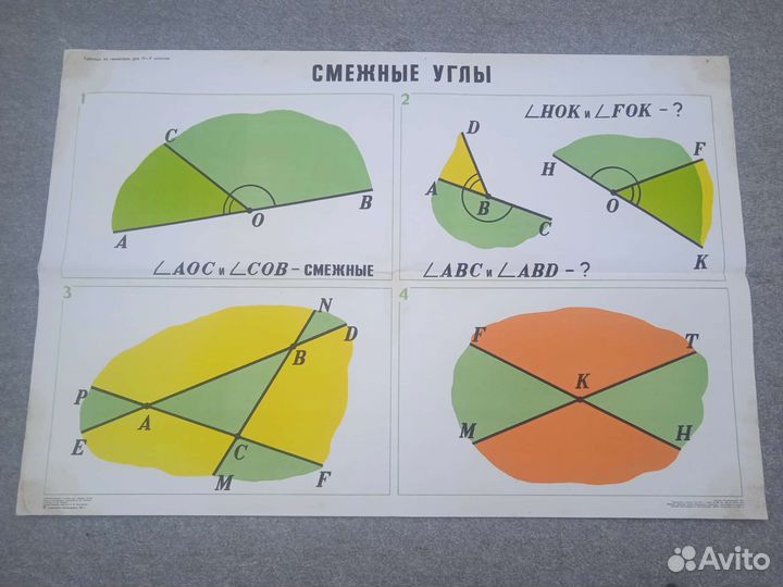 Учебные плакаты СССР по геометрии