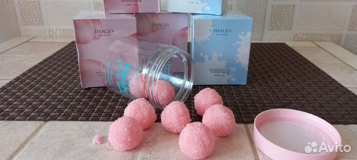 Сахарный скраб для тела, сахарные шарики