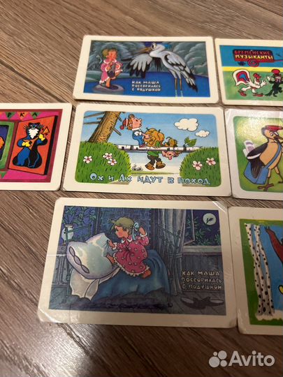 Карманные календарики мультики СССР 1979год за 7шт