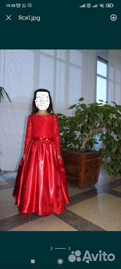 Бальное платье для девочки рост 140