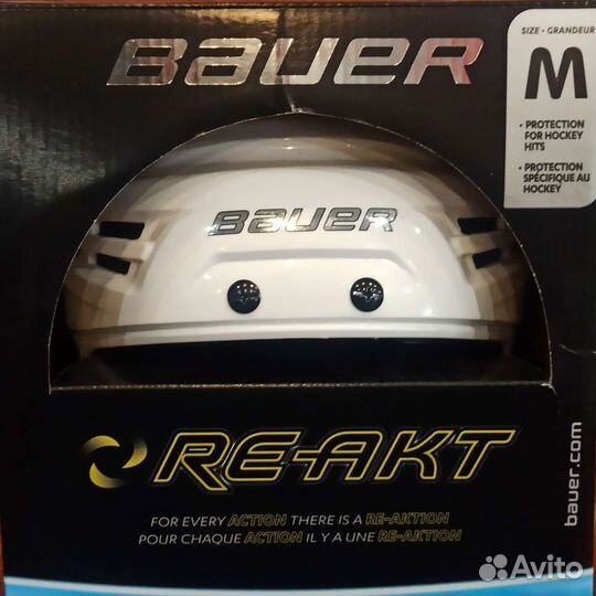 Шлем хоккейный bauer RE-AKT M WHT