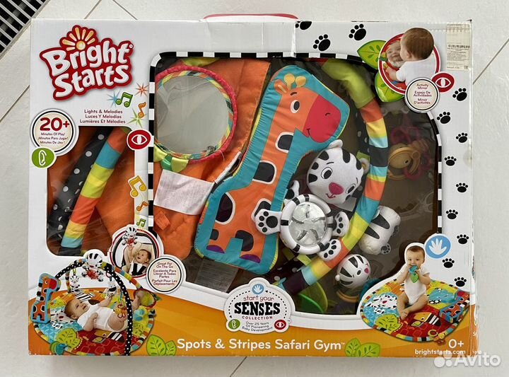 Развивающий коврик bright starts