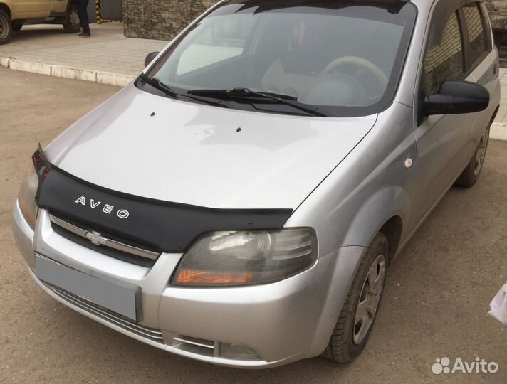 Дефлектор капота Chevrolet Aveo 03-06sd, 03-08hb