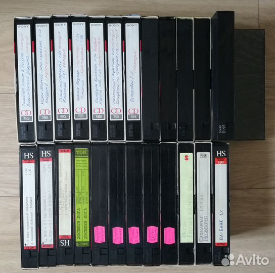 Видеокассеты с фильмами Sony, TDK